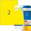 Etiquetas a4 amarillo 199,6x143,5 mm papel mate 40 uds.