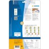 Etiquetas a4 rojo 105x42,3 mm papel mate 280 uds.