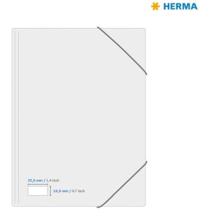 Etiquetas Premium A4, blanco 35,6x16,9 mm papel mate 2000 unid.
