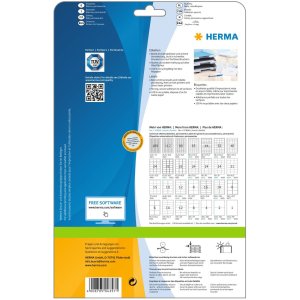 Etiquetas Premium A4, papel blanco 48,5x25,4 mm mate 1000 unid.