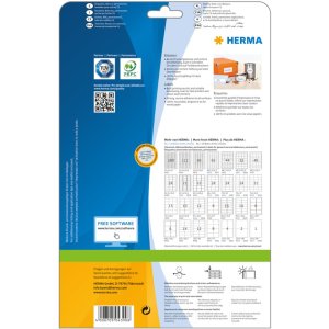 Etiquetas Premium A4, papel blanco 70x37 mm mate 600 unid.