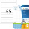 Etiquetas Premium A4, blanco 38,1x21,2 mm papel mate 1625 unid.
