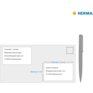 Etiquetas Premium A4, papel blanco 83,8x50,8 mm mate 250 unid.