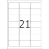 Etiquetas para direcciones Premium A4, papel blanco 63,5x38,1 mm mate 525 unid.