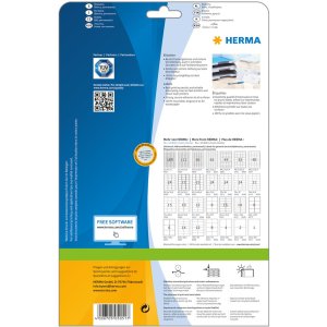 Etiquetas Premium A4, papel blanco 48,3x25,4 mm mate 1100 unid.