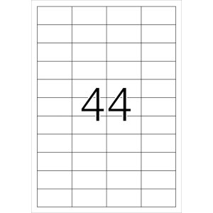 Etiquetas Premium A4, papel blanco 48,3x25,4 mm mate 1100 unid.