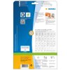 Etiquetas Premium a4, blanco 105x42,3 mm papel mate 350 uds.