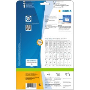 Etiquetas Premium A4, papel blanco 105x148 mm mate 100 unid.