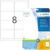 Etiquetas para direcciones Premium A4, papel blanco 99,1x67,7 mm mate 200 unid.