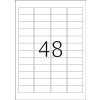 Etiquetas de identificación A4 plata 45,7x21,2 mm lámina adhesiva extremadamente fuerte mate 1200 unid.