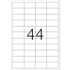 Etiquetas A4 transparentes 48,3x25,4 mm lámina mate 1100 unid.