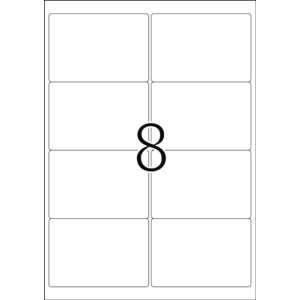 Etiquetas A4 naranja neón 99,1x67,7 mm papel mate...