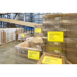 Etiquetas A4 naranja neón 210x297 mm papel mate 20 unid.