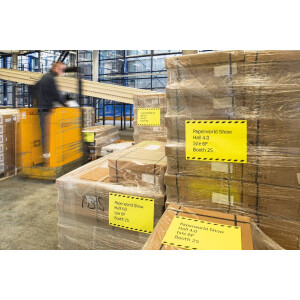 Etiquetas A4 naranja neón 210x297 mm papel mate 20 unid.