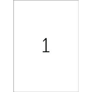 Etiquetas A4 verde neón 210x297 mm papel mate 20...