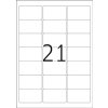 Etiquetas A4 blanco 63,5x38,1 mm papel brillo 525 unid.