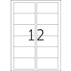 Etiquetas a4 blanco 88,9x46,6 mm papel brillante 300 uds.
