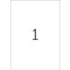 Etiquetas A4 blanco 210x297 mm papel brillo 25 unid.