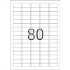 Etiquetas a4 blanco 35,6x16,9 mm papel adhesivo extremadamente fuerte mate 2000 uds.