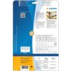 Etiquetas A4 blancas 70x36 mm papel adhesivo extremadamente fuerte mate 600 unid.