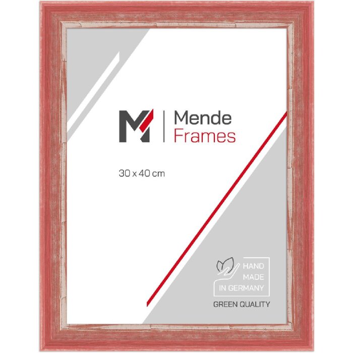 Marco de madera H640 rojo 40x60 cm cristal acrílico