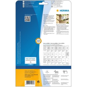 Etiquetas A4 blancas 96,5x42,3 mm papel adhesivo...