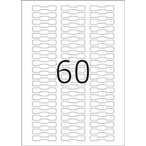 Etiquetas de anillas HERMA A4 blancas 49x10 mm papel...