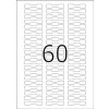 Etiquetas de anillas HERMA A4 blancas 49x10 mm papel opaco mate 1500 unidades