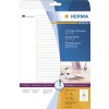 Etiquetas HERMA para caja de CD A4 blanco 114,3x5,5 mm papel mate 1200 unidades