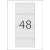 Etiquetas HERMA para caja de CD A4 blanco 114,3x5,5 mm papel mate 1200 unidades
