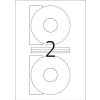 Etiquetas CD HERMA A4 blanco Ø 116 mm papel opaco mate 50 unidades