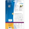 Etiquetas CD Maxi A4 blanco Ø 116 mm papel opaco mate 20 unid.