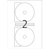 Etiquetas CD Maxi A4 blanco Ø 116 mm papel opaco mate 20 unid.