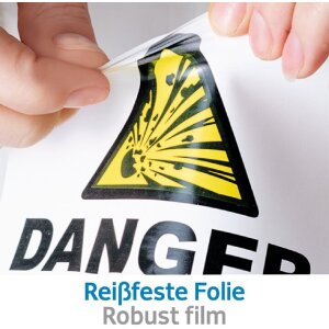 Etiquetas A4 Lámina adhesiva exterior blanca 45,7x21,2 mm Lámina mate 480 unid.