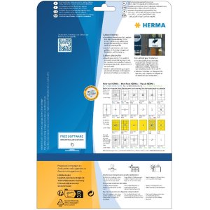 Etiquetas A4 Lámina adhesiva exterior blanca...