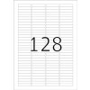 Etiquetas portaobjetos A4 blanco 43,2x8,5 mm papel mate 3200 unid.
