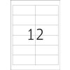 Etiquetas de corrección-tapa A4 blanco 96,5x42,3 mm papel mate opaco 300 unid.