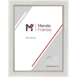 Marco de madera H640 blanco 20x28 cm cristal de museo