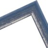 Marco de madera H640 azul 20x28 cm cristal de museo