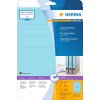 Etiquetas para carpetas A4 azul 192x38 mm papel opaco mate 140 unid.