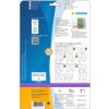 Etiquetas para carpetas A4 verde 192x38 mm papel opaco mate 140 unid.