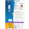 Etiquetas para carpetas A4 rojo 192x61 mm papel opaco mate 80 unid.