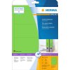 Etiquetas para carpetas A4 verde 192x61 mm papel opaco mate 80 unid.