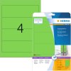 Etiquetas para carpetas A4 verde 192x61 mm papel opaco mate 80 unid.