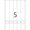 Etiquetas para carpetas a4 blanco 38x297 mm papel mate opaco 125 uds.