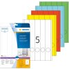Etiquetas para carpetas a4 blanco 38x297 mm papel mate opaco 125 uds.