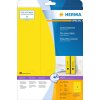 Etiquetas para carpetas A4 amarillas 61x297 mm papel opaco mate 60 unid.