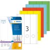 Etiquetas para carpetas A4 rojas 61x297 mm papel opaco mate 60 unid.