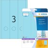 Etiquetas para carpetas A4 azul 61x297 mm papel mate opaco 60 unid.