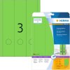 Etiquetas para carpetas A4 verde 61x297 mm papel opaco mate 60 unid.